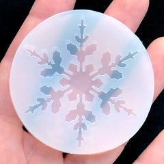 Christmas Snowflake Silicone Mold | Winter Holiday Embellishment Making | Soft Clear Mold for UV Resin | Resin Art Supplies