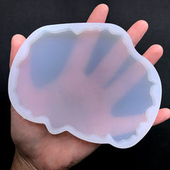 Crystal Agate Slice Silicone Mould | Make Your Own Resin Coaster | UV Resin Art | Home Deco Supplies (122mm x 97mm)