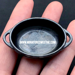 3D Dollhouse Cooking Pot Silicone Mold | Casserole Pot Mold | Miniature Cookware Mold | Doll Food Making | Resin Crafts (30mm x 50mm)