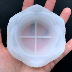 Lotus Trinket Dish Silicone Mold | Make Your Own Trinket Tray | Oriental Home Decoration | Epoxy Resin Art Supplies (83mm x 41mm)