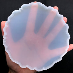 Make Your Own Agate Coaster | Crystal Slice Silicone Mold | Epoxy Resin Art | Home Decoration Craft Supplies (128mm x 128mm)