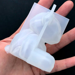 3D Faceted Bear Silicone Mould | Animal Mold | Epoxy Resin Mold | Home Decoration | UV Resin Craft Supplies (62mm x 65mm)