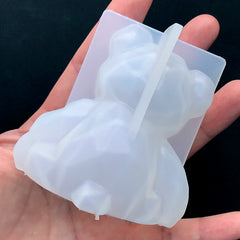 3D Faceted Bear Silicone Mould | Animal Mold | Epoxy Resin Mold | Home Decoration | UV Resin Craft Supplies (62mm x 65mm)