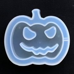 Halloween Pumpkin Resin Shaker Mold | Kawaii Shaker Charm Making | Resin Craft Supplies (51mm x 46mm)