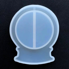 Snow Globe Resin Shaker Charm Mold | Waterglobe Cabochon Silicone Mold | Kawaii Decoden Supplies (48mm x 59mm)