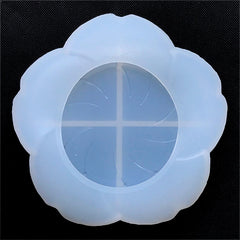 Cherry Blossom Trinket Dish Silicone Mold | Sakura Trinket Tray Mould | Epoxy Resin Art Supplies | Home Decor (105mm x 100mm)