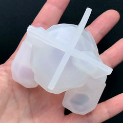 3D Faceted Bear Silicone Mould | Animal Mold | Epoxy Resin Mold | Home Decoration | UV Resin Craft Supplies (62mm x 65mm)