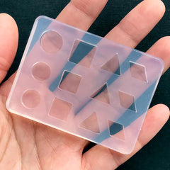 Small Geometry Silicone Mold (12 Cavity) | Small Geometric Mould | Round Mold | Square Mold | Triangle Mold | Rhombus Mold