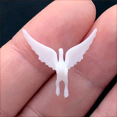 Mini Pegasus Figurine for Resin Crafts | 3D Flying Horse Embellishment | Mythical Creature Resin Inclusion (1 piece / 13mm x 16mm)