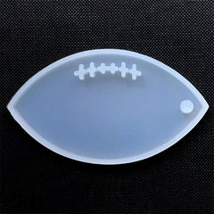 Rugby Football Silicone Mold | Sports Mold | Rugby Ball Charm Mold | Resin Jewelry Supplies (72mm x 40mm)