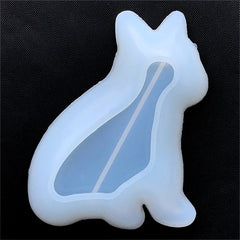 Dog Shaped Trinket Plate Silicone Mold | Animal Trinket Dish Mould | Kawaii Epoxy Resin Craft | Home Decoration Supplies (85mm x 125mm)