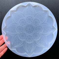 Flower Mandala Coaster Silicone Mold | Make Your Own Coaster with Resin | Home Decor Art | Resin Craft Supplies (198mm)