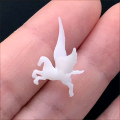 Mini Pegasus Figurine for Resin Crafts | 3D Flying Horse Embellishment | Mythical Creature Resin Inclusion (1 piece / 13mm x 16mm)