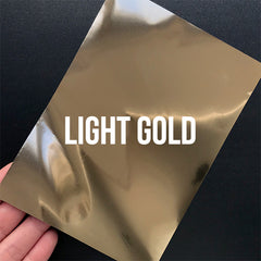 LIGHT GOLD Heat Transfer Foil Sheet (Set of 20 pcs) | Toner Adhesive Foil | Foiled Calligraphy DIY | Foiling with Laminating Machine (100mm x 150mm)