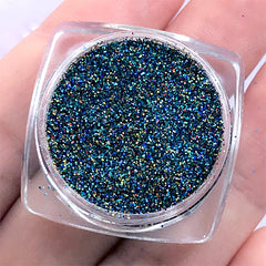 Iridescent Glitter Powder | Holo Glitter | Holographic Embellishment for Resin Crafts | Resin Jewelry Making (Blue Red Gold / 0.2mm / 2.5g)