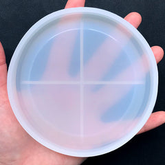 Round Petri Plate Silicone Mold | Jewelry Trinket Dish Mould | Small Tray Mold | Resin Craft Supplies (106mm)