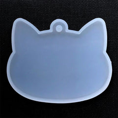 Cat Head Silicone Mold | Pet Charm Mold | Animal Jewelry Making | Resin Art Supplies (73mm x 59mm)