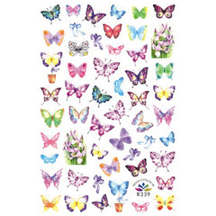 Colorful Butterfly Nail Art Sticker | Spring Embellishment for Resin Crafts | Nail Decoration