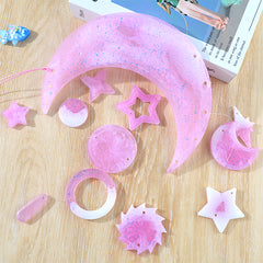 Crescent Moon Dreamcatcher Silicone Mold | Big Dream Catcher Mould | Home Decoration with Resin