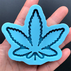 Marijuana Weed Shaker Silicone Mold | Cannabis Mould | Hemp Grass Pot Leaf Mold | Resin Shaker Charm DIY (69mm x 60mm)
