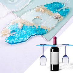 Agate Wine Glass Drying Rack Silicone Mold | Wine Bottle and Glass Holder Making | Home Decoration Craft | Resin Art Supplies (103mm x 248mm)