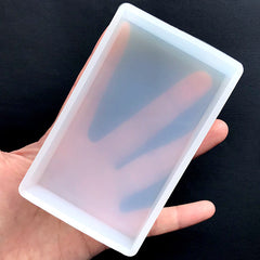 Large Rectangle Cuboid Mold | Rectangular Silicone Mould | UV Resin Art Supplies | Epoxy Resin Flexible Mold (60mm x 100mm)