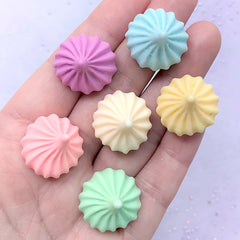 Fake Meringue Cabochons | Faux Dessert | Kawaii Candy Jewelry Making | Phone Case Deco (6 pcs / Mix / 20mm x 20mm)
