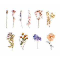 Pressed Flower Stickers, Realistic Floral Embellishment for Herbarium, MiniatureSweet, Kawaii Resin Crafts, Decoden Cabochons Supplies