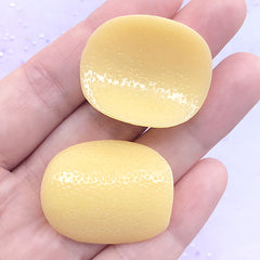 Potato Chip Cabochon in Actual Size | Novelty Food Embellishments | Fake Food Jewelry DIY (2 pcs / 26mm x 32mm)