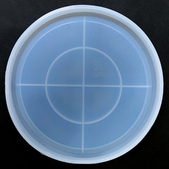 Big Round Plate Silicone Mold | Large Petri Dish Mould | Trinket Tray Mold | Home Decor with Resin (187mm)