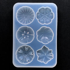 Wagashi Silicone Mold (6 Cavity) | Japanese Confection Mold | Faux Sweet DIY | Fake Food Craft | Resin Art Supplies (25mm)