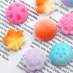 Wagashi Silicone Mold (6 Cavity) | Japanese Confection Mold | Faux Sweet DIY | Fake Food Craft | Resin Art Supplies (25mm)