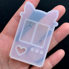 Claw Crane Arcade Game Machine Shaker Charm Silicone Mold | Kawaii Toy Crane Decoden Resin Shaker Cabochon DIY (37mm x 64mm)