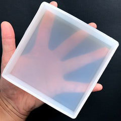 DEFECT Big Square Silicone Mold | Paperweight Mold | Coaster Mold | UV Resin Mould | Epoxy Resin Art Supplies (100mm x 100mm)