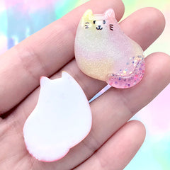 Cloud with Happy Face Polymer Clay Slices, Kawaii Nail Designs, Smal, MiniatureSweet, Kawaii Resin Crafts, Decoden Cabochons Supplies