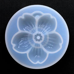 Large Sakura Silicone Mold | Big Cherry Blossom Mold | Flower Charm DIY | Floral Mold | Resin Art Supplies (54mm x 54mm)