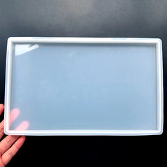 Rectangle Serving Board Silicone Mold | Big Rectangular Coaster Mould | Serving Tray Making | DIY Resin Home Decor Craft (250mm x 150mm)