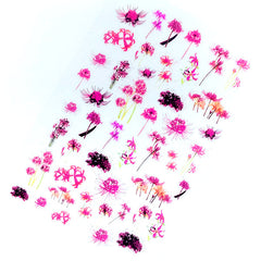 Equinox Flower Clear Film Sheet for Resin Decoration | Red Spider Lily Embellishments | Floral Filling Materials for Resin Crafts