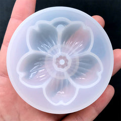 Large Sakura Silicone Mold | Big Cherry Blossom Mold | Flower Charm DIY | Floral Mold | Resin Art Supplies (54mm x 54mm)