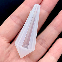 Crystal Point Silicone Mold | Quartz Shard Mould | UV Resin Pendant Making | Epoxy Resin Jewelry Supplies (18mm x 49mm)