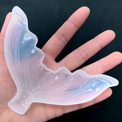 Big Mermaid Tail Silicone Mold | Fancy Fish Tail Mold | Large Marine Life Mold | Kawaii Resin Art Supplies (121mm x 82mm)