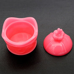 Crown Trinket Box Silicone Mold | Kawaii Jewelry Box Mould | Storage Box DIY | Resin Art Supplies (84mm)