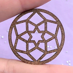 Wooden Deco Frame for UV Resin Filling | Round Open Bezel | Wood Charm | Resin Craft Supplies (1 piece / 30mm)