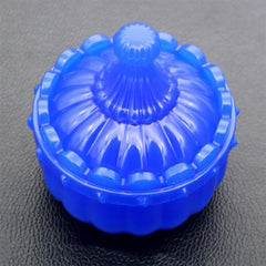 Fluted Trinket Box Silicone Mold | Storage Box Mold | Jewelry Box Mold | Resin Craft Supplies (76mm)