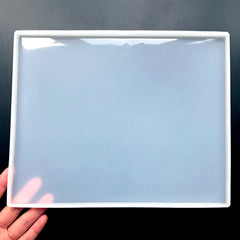 Resin Serving Board Silicone Mold | Big Rectangle Serving Tray DIY | Resin Craft Supplies for Home Decor (253mm x 203mm)