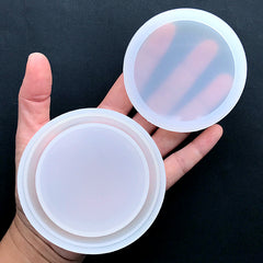 Round Storage Box Silicone Mold | Kawaii Trinket Box Making | UV Resin Crafts | Home Deco (74mm)