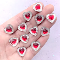 Magical Girl Heart Rhinestones  Kawaii Mahou Kei Jewelry DIY