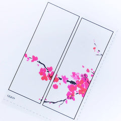 Plum Flower Clear Film Sheet for Resin Craft | Chinese Painting Embellishment | Floral Resin Inclusions | Resin Filler | Filling Material