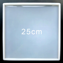 Resin Serving Tray Silicone Mold | Large Square Serving Board Mould | Resin Home Decoration DIY (250mm)