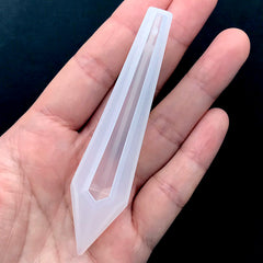 Pointed Quartz Silicone Mold | Crystal Shard Point Mould | Epoxy Resin Jewellery Making | UV Resin Crafts (19mm x 82mm)